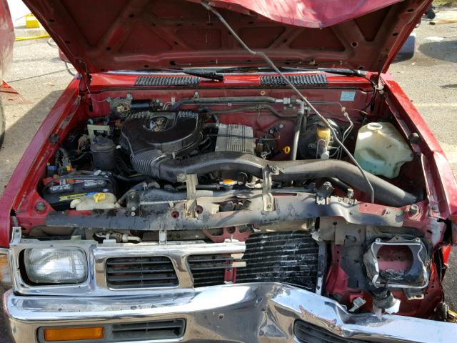 1N6SD16S5VC317710 - 1997 NISSAN TRUCK KING RED photo 7