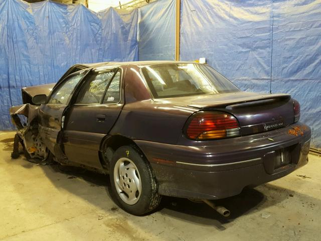 1G2NE52M0VM563882 - 1997 PONTIAC GRAND AM S PURPLE photo 3