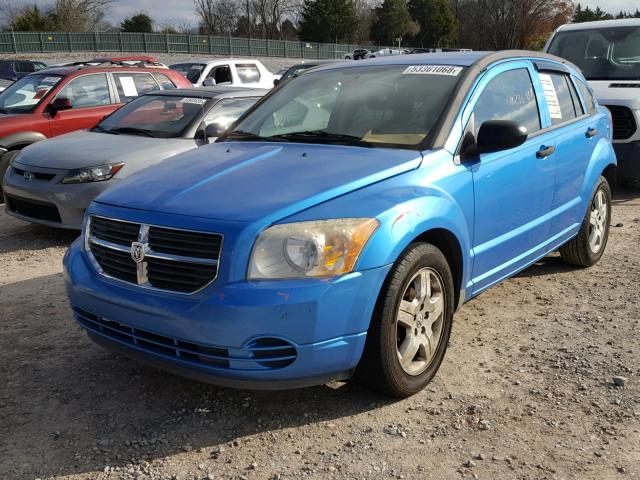 1B3HB48B78D574630 - 2008 DODGE CALIBER SX BLUE photo 2