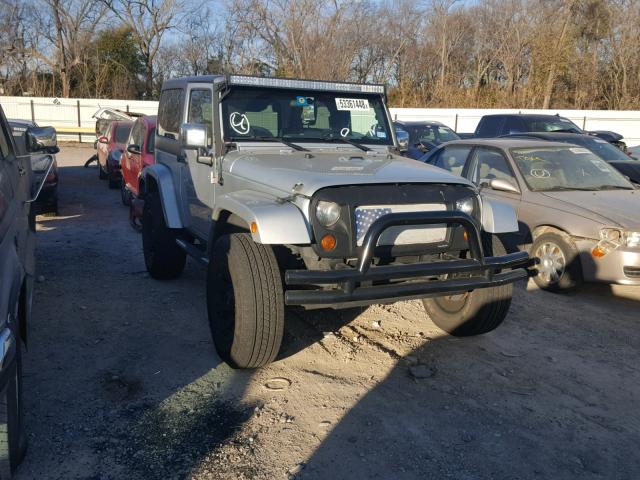 1J4FA54128L567676 - 2008 JEEP WRANGLER S SILVER photo 1