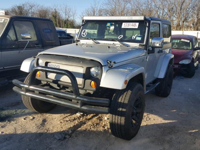 1J4FA54128L567676 - 2008 JEEP WRANGLER S SILVER photo 2