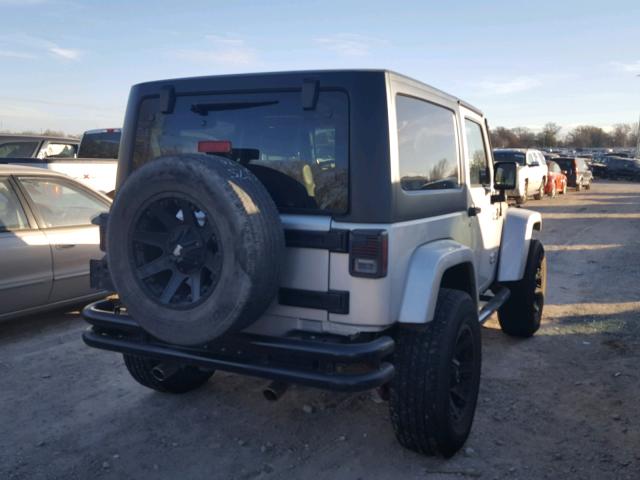 1J4FA54128L567676 - 2008 JEEP WRANGLER S SILVER photo 4