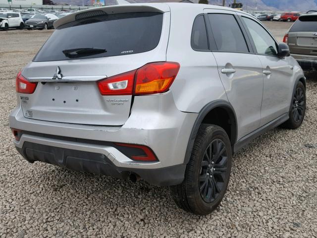 JA4AR3AU9JU007899 - 2018 MITSUBISHI OUTLANDER SILVER photo 4