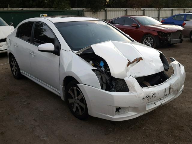 3N1AB6AP8CL766887 - 2012 NISSAN SENTRA 2.0 WHITE photo 1