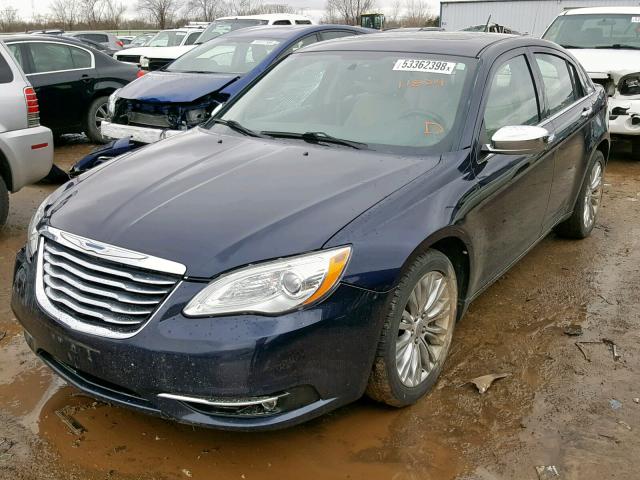 1C3CCBCG6CN116873 - 2012 CHRYSLER 200 LIMITE BLACK photo 2