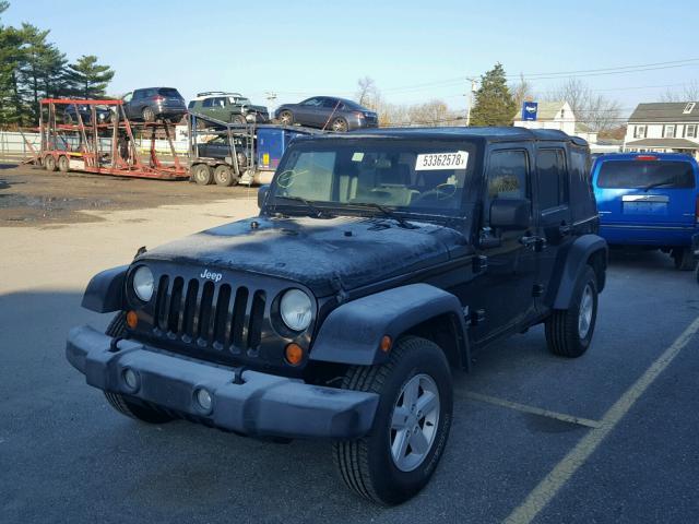 1J4GB39127L162432 - 2007 JEEP WRANGLER X BLACK photo 2