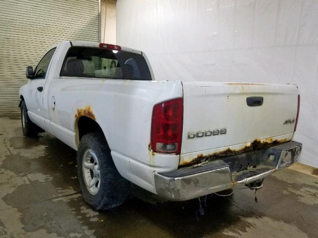 1D7HA16N13J614777 - 2003 DODGE RAM 1500 S WHITE photo 3