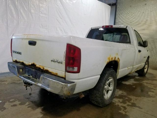 1D7HA16N13J614777 - 2003 DODGE RAM 1500 S WHITE photo 4