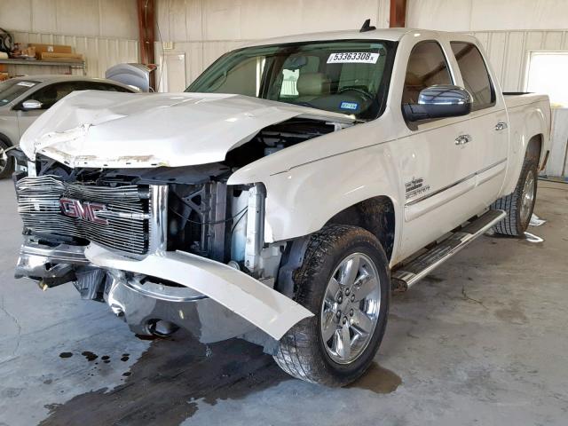 3GTP1VE05DG180806 - 2013 GMC SIERRA C15 WHITE photo 2