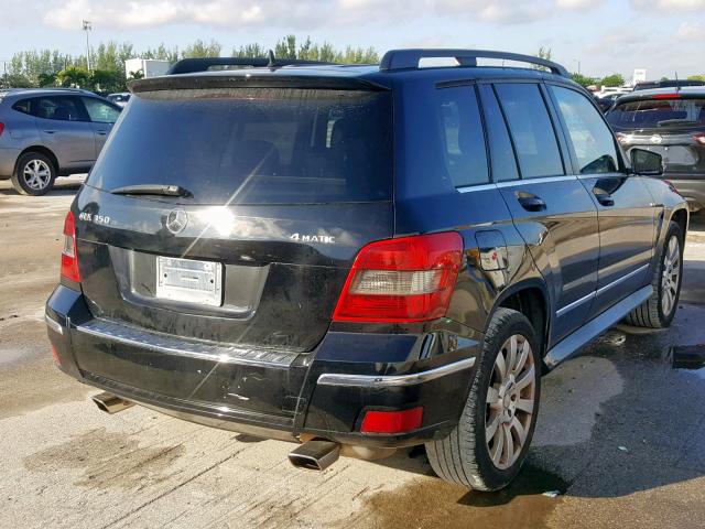 WDCGG8HB8AF467559 - 2010 MERCEDES-BENZ GLK 350 4M BLACK photo 4