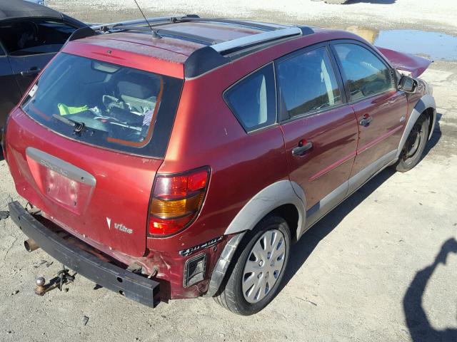 5Y2SL62813Z440556 - 2003 PONTIAC VIBE BURGUNDY photo 4