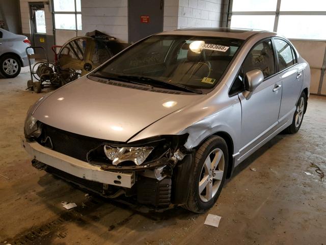 2HGFA16998H514103 - 2008 HONDA CIVIC EXL SILVER photo 2