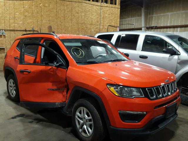 3C4NJDAB7JT100739 - 2018 JEEP COMPASS SP წითელი ფოტო 1