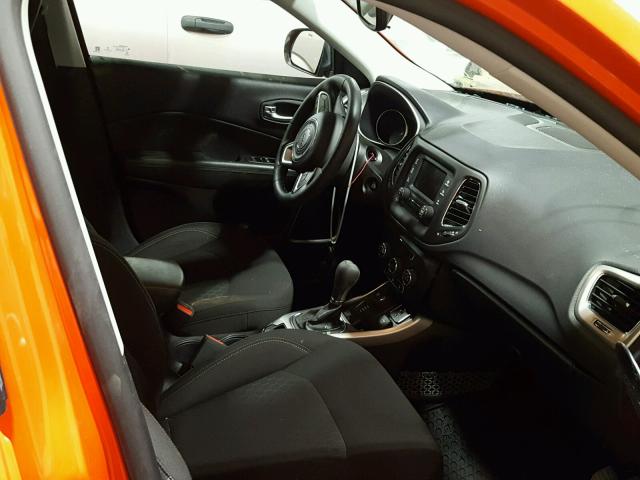 3C4NJDAB7JT100739 - 2018 JEEP COMPASS SP წითელი ფოტო 5