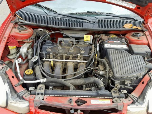 1B3ES56C72D572694 - 2002 DODGE NEON ES RED photo 7