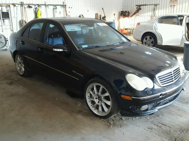 WDBRF65J72F174124 - 2002 MERCEDES-BENZ C 32 AMG K BLACK photo 1