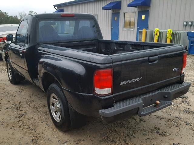 1FTYR10C1YTB01695 - 2000 FORD RANGER BLACK photo 3