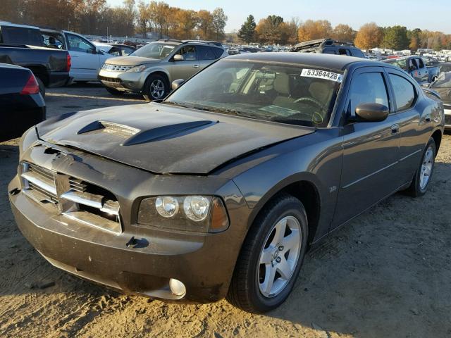 2B3CA3CV2AH183239 - 2010 DODGE CHARGER SX CHARCOAL photo 2