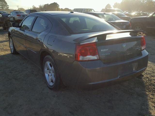 2B3CA3CV2AH183239 - 2010 DODGE CHARGER SX CHARCOAL photo 3