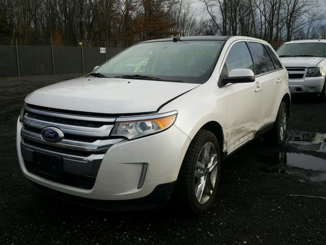 2FMDK4KC5DBA71950 - 2013 FORD EDGE LIMIT WHITE photo 2