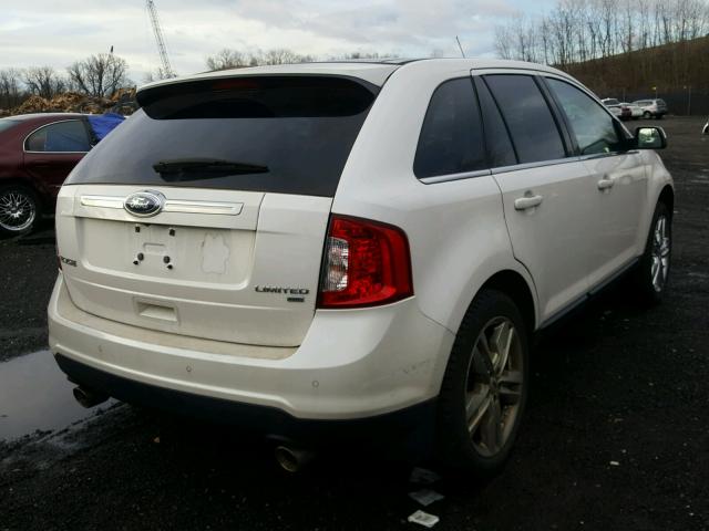 2FMDK4KC5DBA71950 - 2013 FORD EDGE LIMIT WHITE photo 4