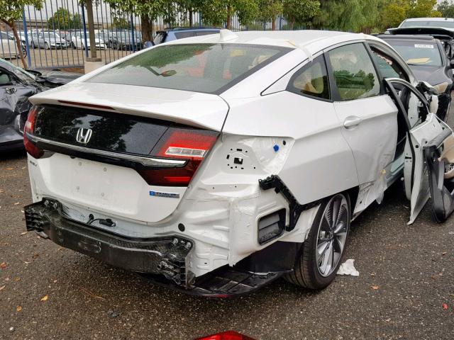 JHMZC5F16JC015709 - 2018 HONDA CLARITY WHITE photo 4