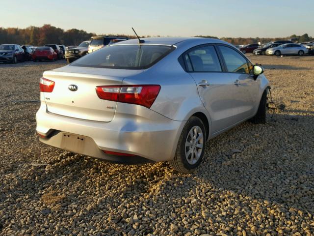 KNADM4A32G6585819 - 2016 KIA RIO LX SILVER photo 4