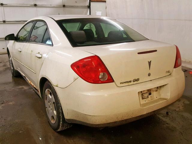 1G2ZF57B184115029 - 2008 PONTIAC G6 VALUE L WHITE photo 3