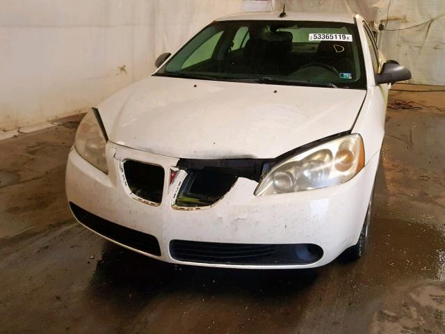 1G2ZF57B184115029 - 2008 PONTIAC G6 VALUE L WHITE photo 9