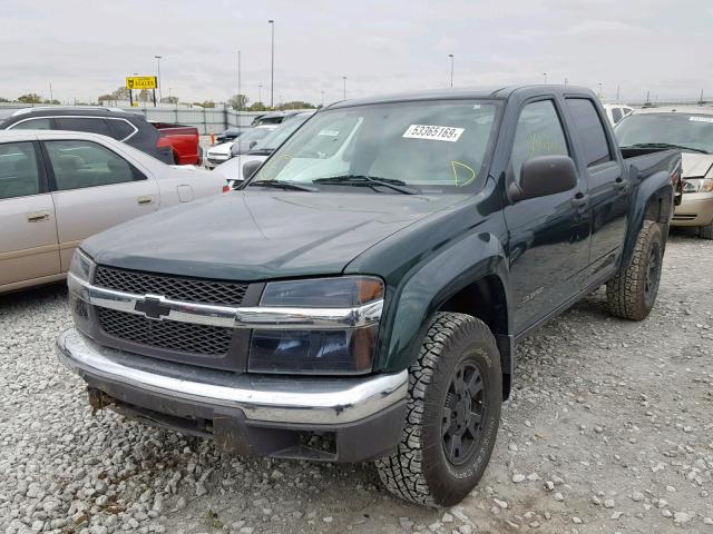 1GCDT136458274051 - 2005 CHEVROLET COLORADO GREEN photo 2