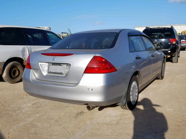 1HGCM55187A107478 - 2007 HONDA ACCORD VAL SILVER photo 4