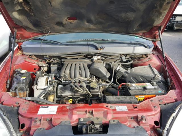 1FAFP55232G274581 - 2002 FORD TAURUS SES RED photo 7