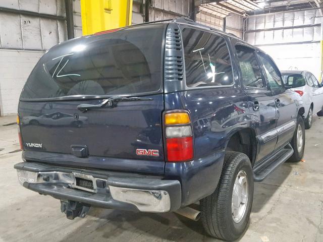 1GKEK13Z04J287540 - 2004 GMC YUKON BLUE photo 4