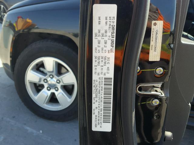 1C4NJCBAXED536092 - 2014 JEEP COMPASS SP 黑色 照片 10