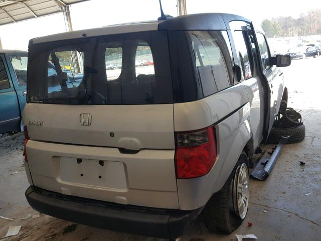 5J6YH28756L003793 - 2006 HONDA ELEMENT EX SILVER photo 4