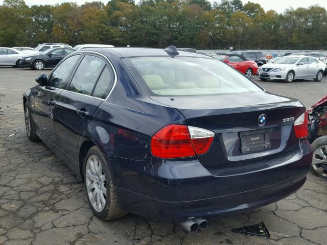 WBAVB335X6KS34763 - 2006 BMW 330 I BLUE photo 3