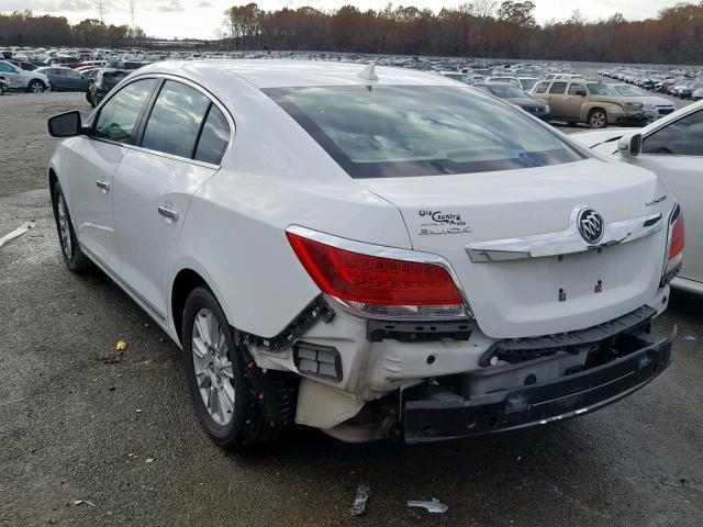 1G4GB5EG6AF110427 - 2010 BUICK LACROSSE C WHITE photo 3