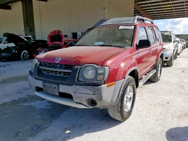 5N1ED28Y52C541509 - 2002 NISSAN XTERRA XE RED photo 2