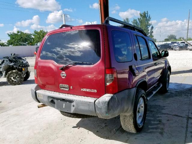 5N1ED28Y52C541509 - 2002 NISSAN XTERRA XE RED photo 4