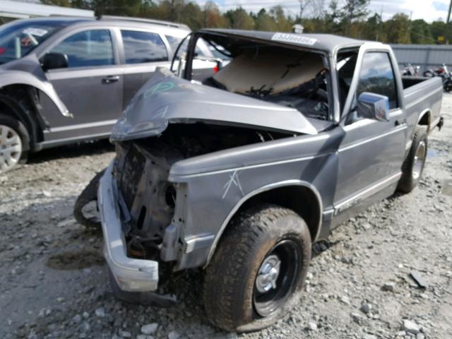 1GTCS19Z1N8505214 - 1992 GMC SONOMA GRAY photo 2