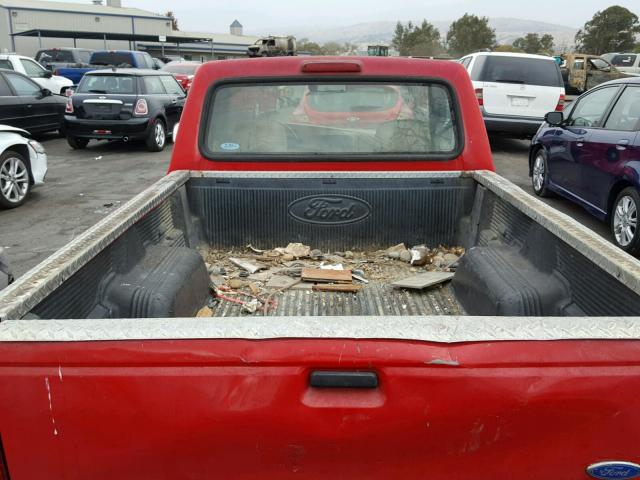 1FTCR10A3TPA13502 - 1996 FORD RANGER RED photo 6