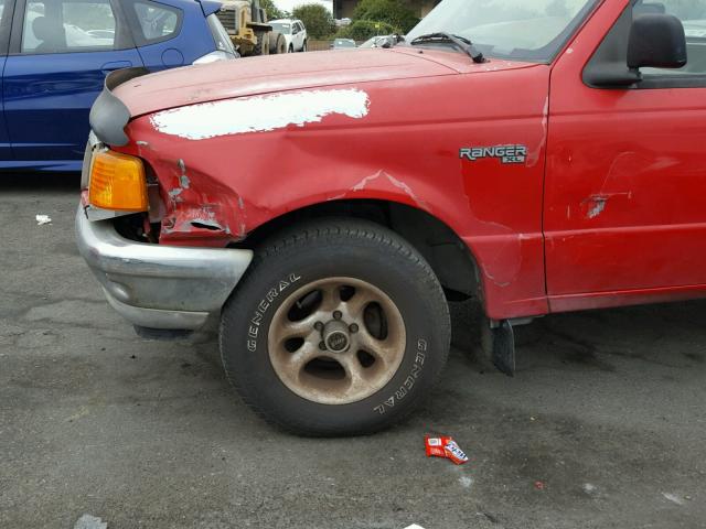 1FTCR10A3TPA13502 - 1996 FORD RANGER RED photo 9