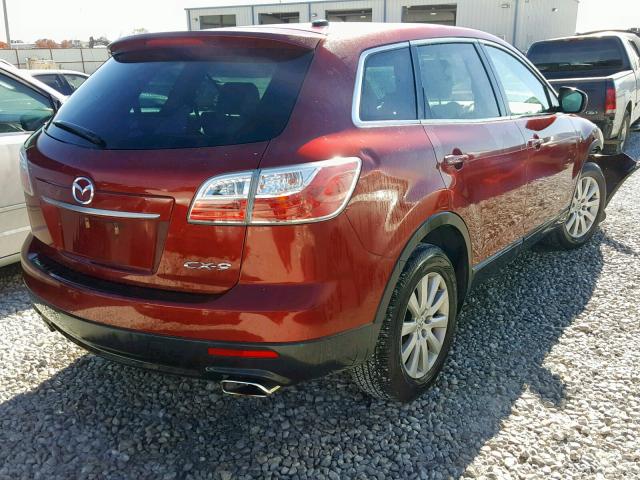 JM3TB2MA3A0237189 - 2010 MAZDA CX-9 BURGUNDY photo 4