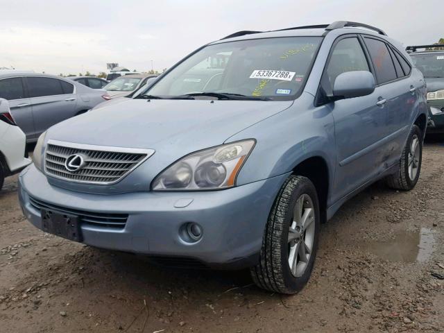 JTJGW31U182006693 - 2008 LEXUS RX 400H BLUE photo 2