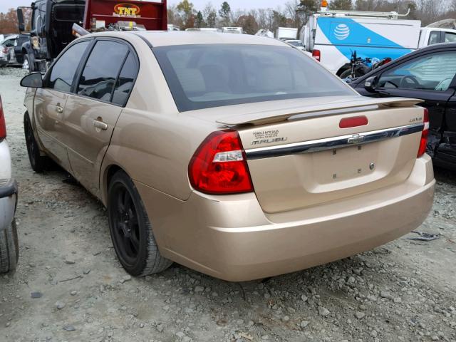 1G1ZT54835F285267 - 2005 CHEVROLET MALIBU LS 金色 照片 3