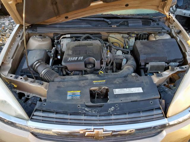 1G1ZT54835F285267 - 2005 CHEVROLET MALIBU LS 金色 照片 7