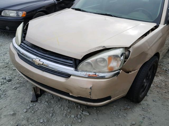 1G1ZT54835F285267 - 2005 CHEVROLET MALIBU LS 金色 照片 9