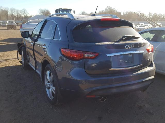 JNRAS18W89M154037 - 2009 INFINITI FX35 BLUE photo 3