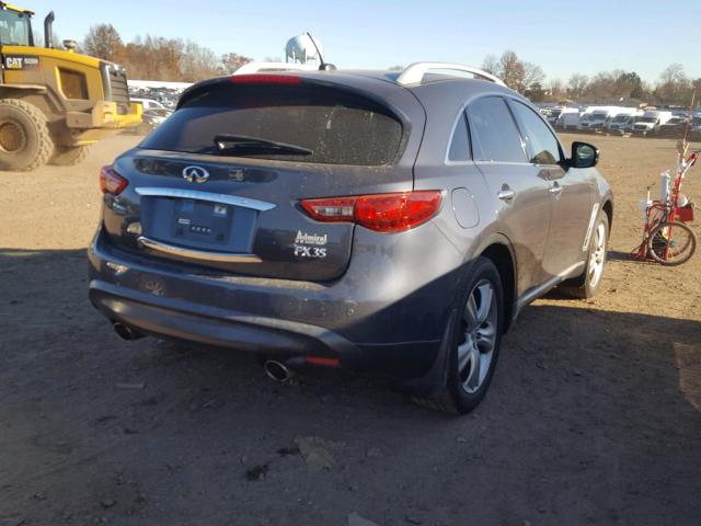 JNRAS18W89M154037 - 2009 INFINITI FX35 BLUE photo 4