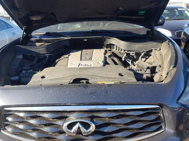 JNRAS18W89M154037 - 2009 INFINITI FX35 BLUE photo 7